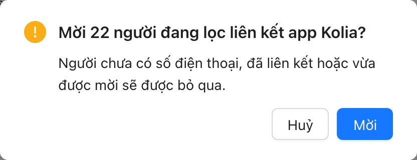 Mời những người đang lọc.